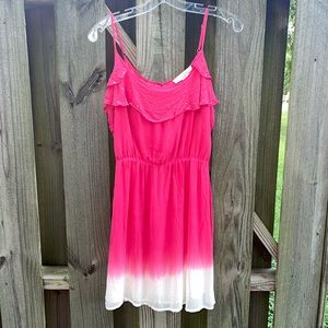 Chandi & Lia Pink ombré rhinestone dress